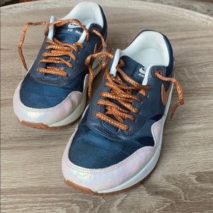 Bronze and Navy Nike Air Max Sneakers